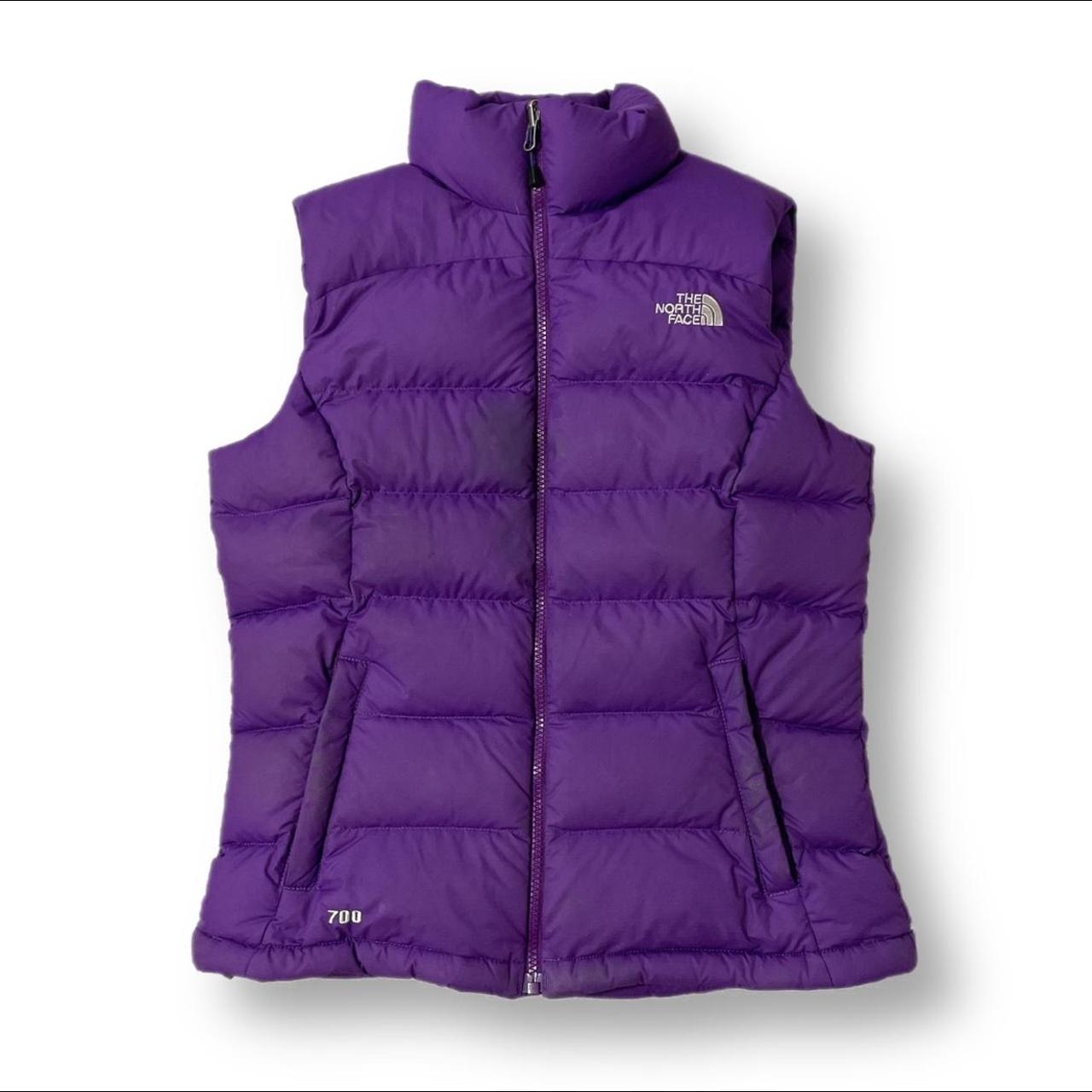 North face deals gilet purple