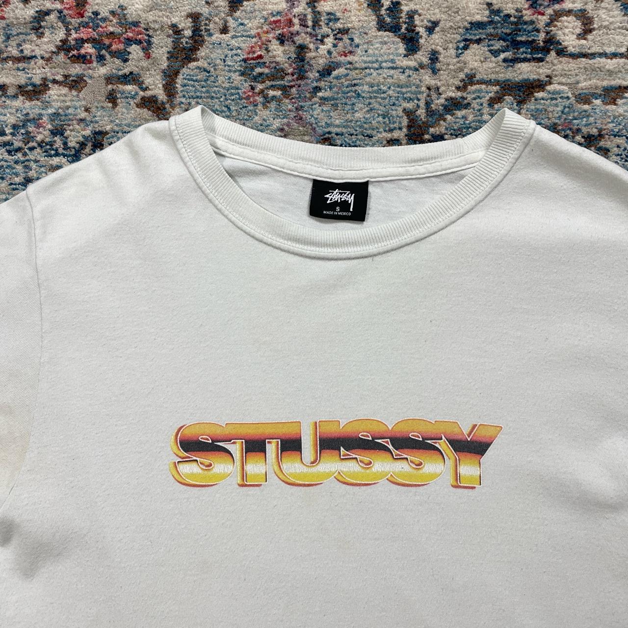 Stussy White Spellout T-Shirt
