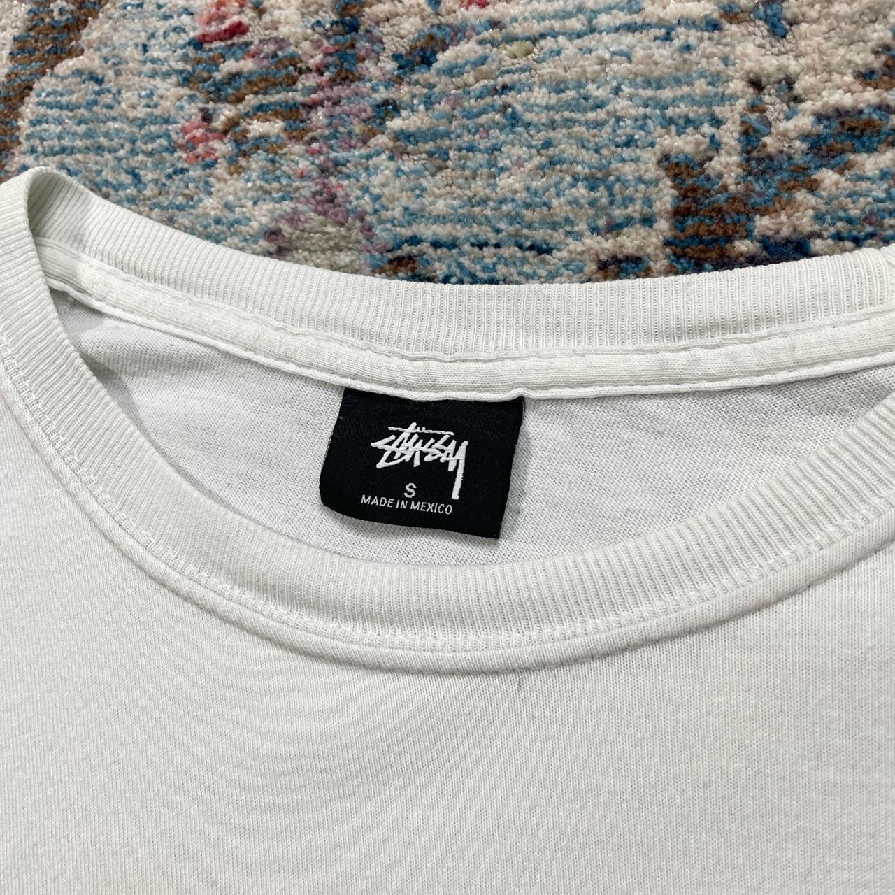 Stussy White Spellout T-Shirt