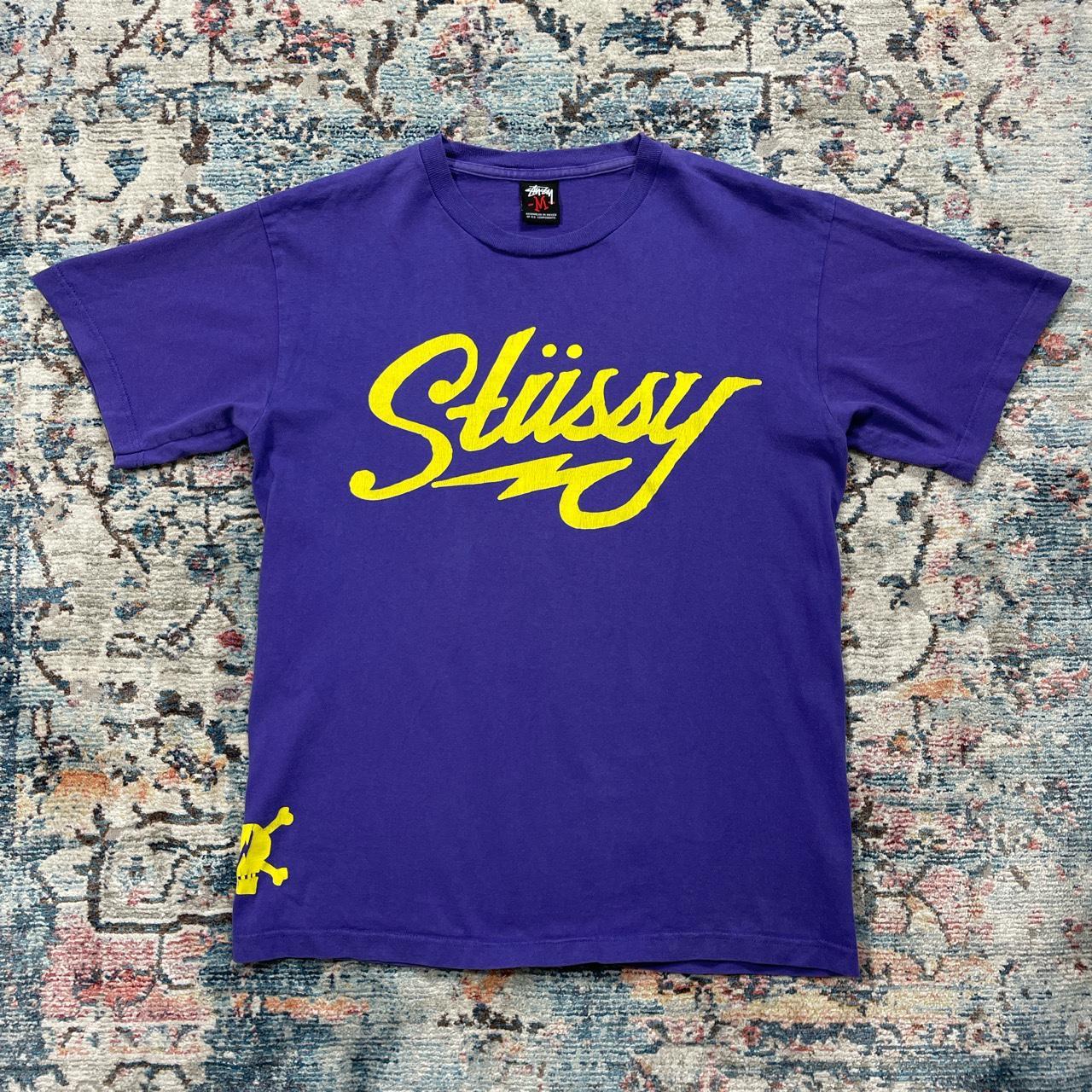 Stussy Purple Spellout T-Shirt