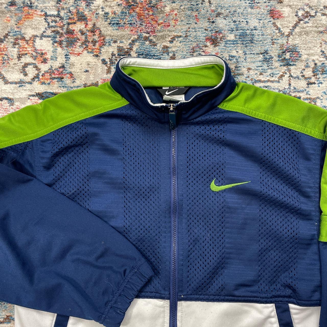 Vintage Nike Navy & Green Jacket