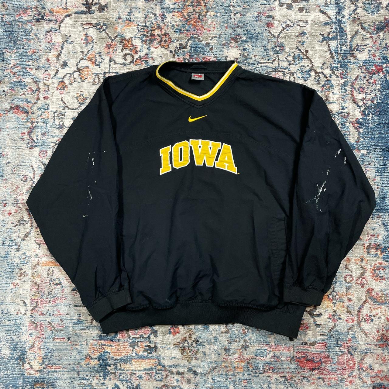 Vintage Nike IOWA Black Centre Swoosh Embroidered Sweatshirt