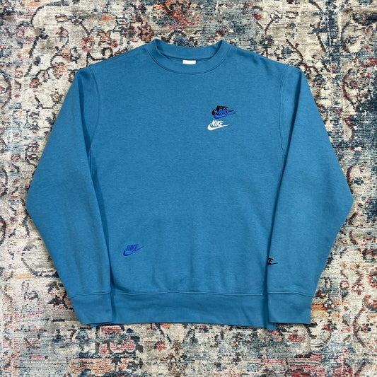 Nike Spellout Blue Sweatshirt