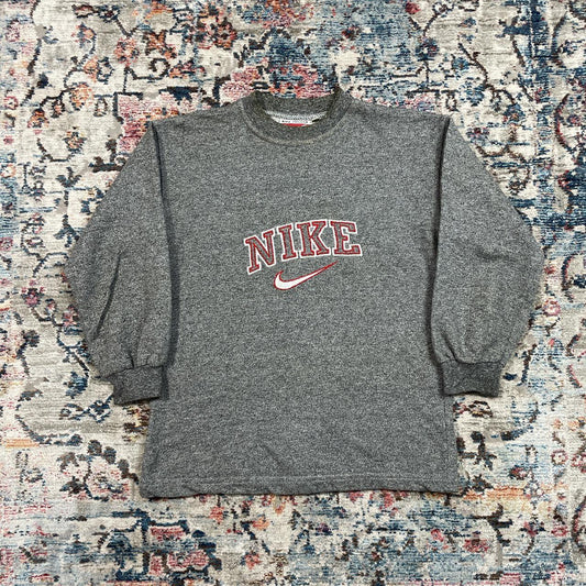 Vintage Nike Grey Spellout Sweatshirt