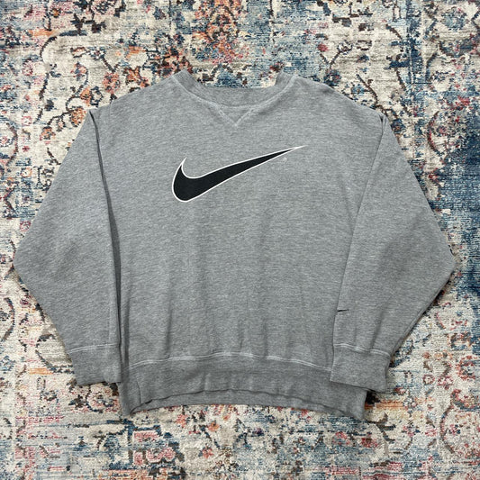 Vintage Nike Grey Swoosh Sweatshirt