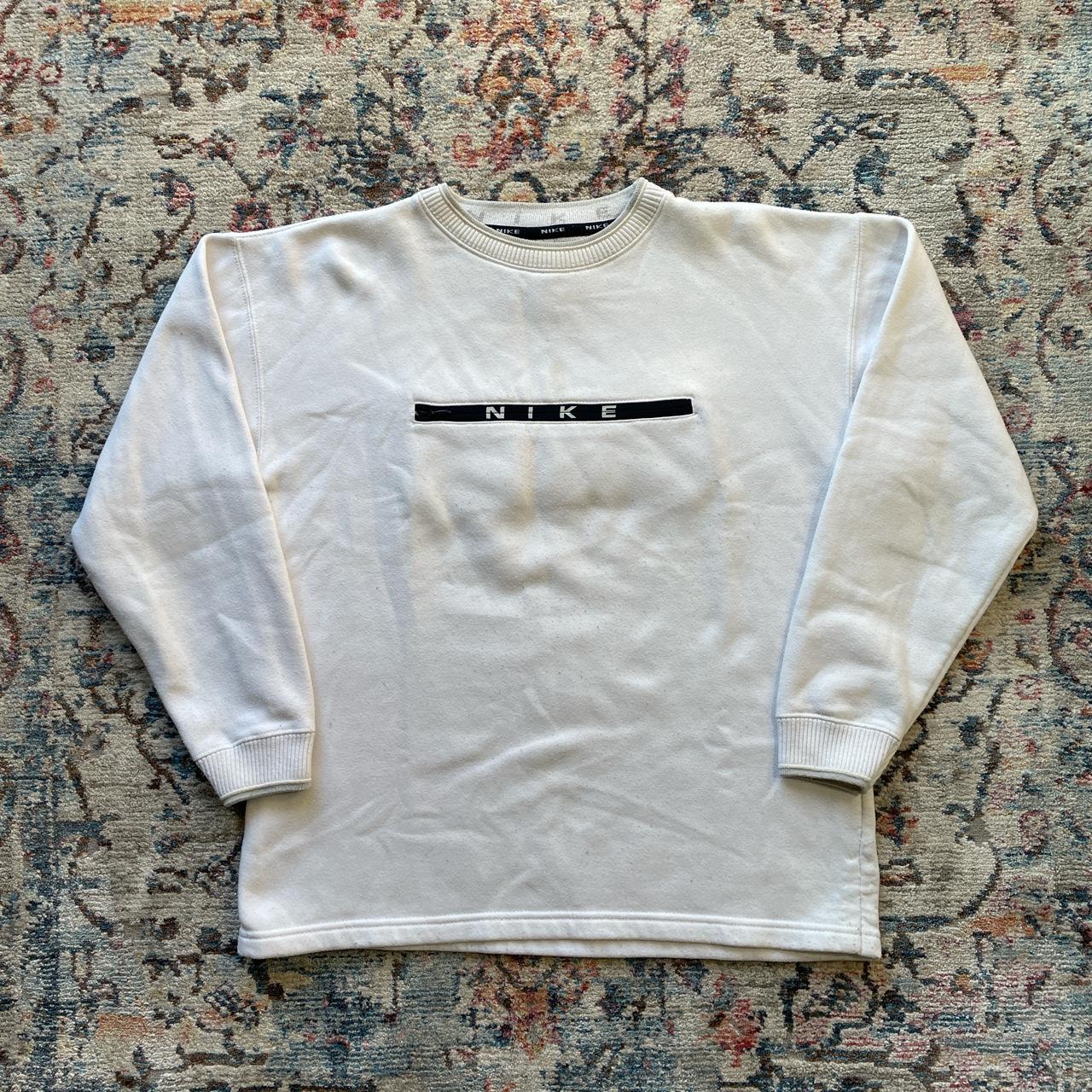 Vintage Nike White Spell Out Sweatshirt