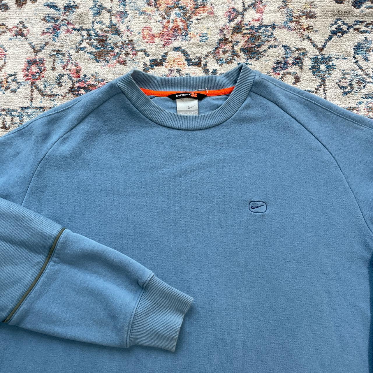 Vintage Nike Blue Embroidered Sweatshirt