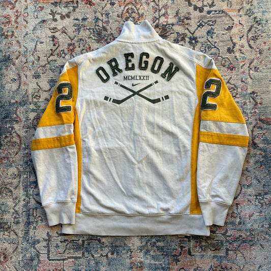 Vintage Nike Oregon White and Yellow Jacket