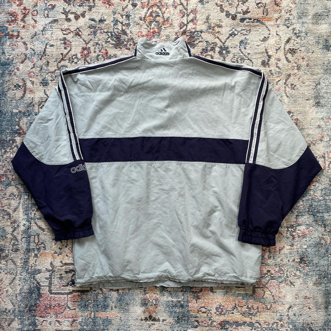 Vintage Adidas Blue Spell Out Jacket