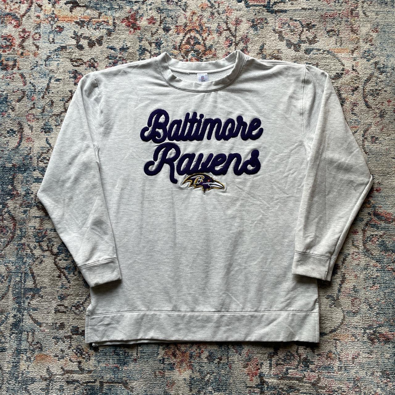 Vintage Baltimore Ravens Grey NFL Sweatshirt