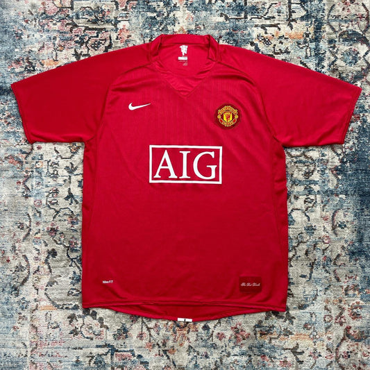 Manchester United Nike 2007/08 Home Football Shirt