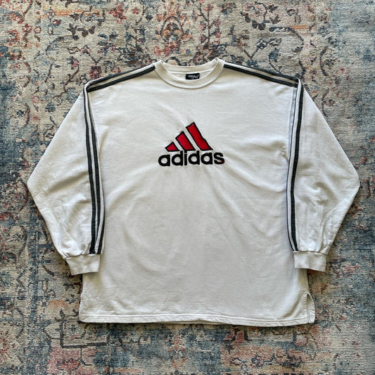 Vintage Adidas White Spell Out Sweatshirt