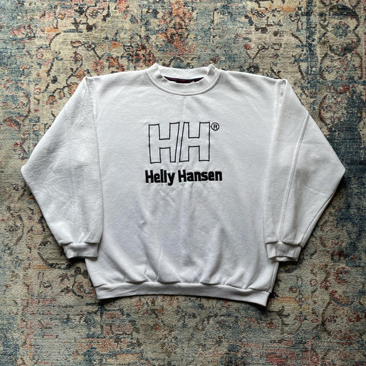 Vintage Helly Hansen White Spell Out Sweatshirt