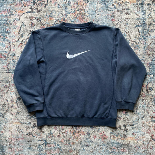 Vintage Nike Navy Swoosh Sweatshirt