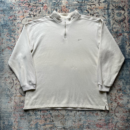 Vintage Nike Cream 1/4 Zip Sweatshirt