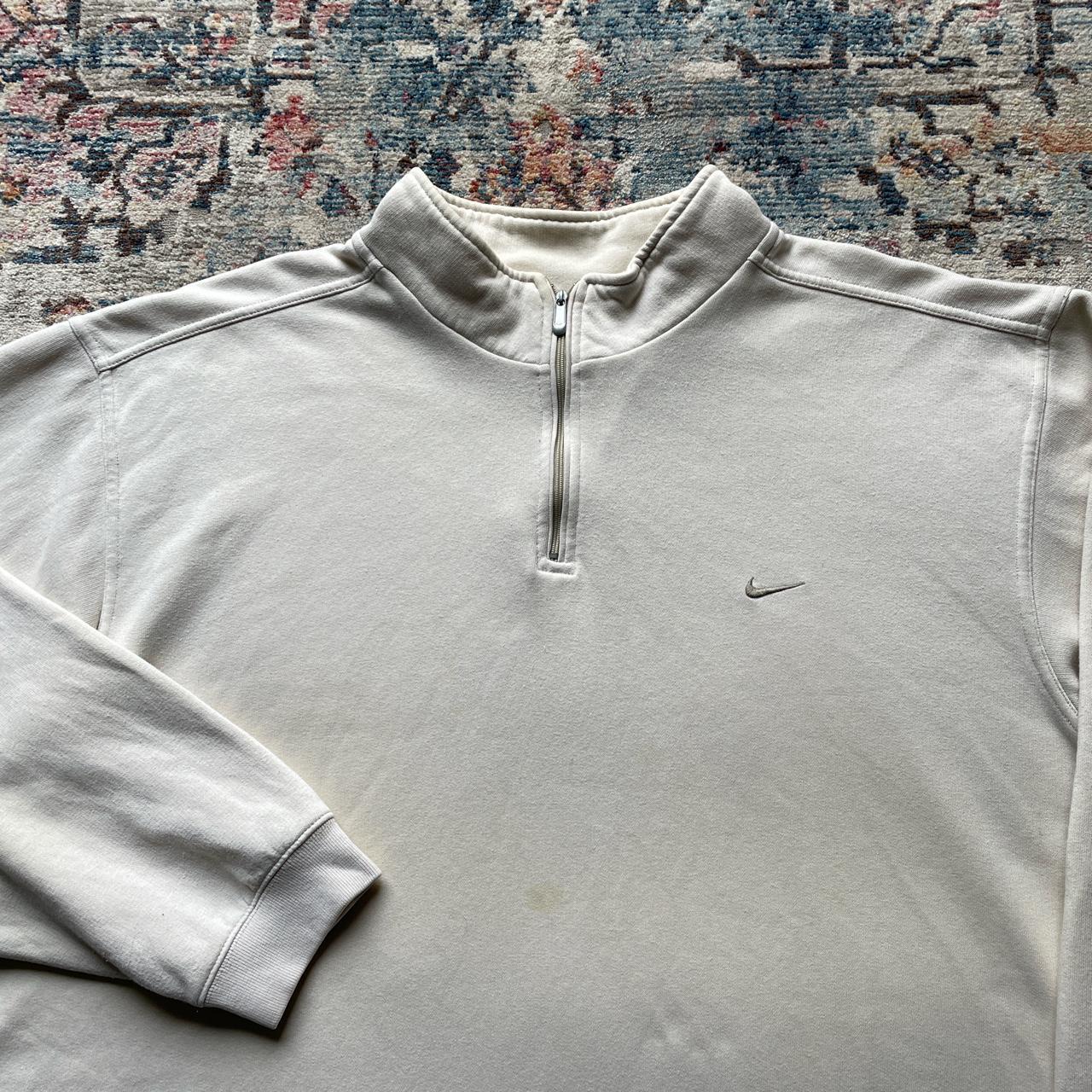 Vintage Nike Cream 1/4 Zip Sweatshirt