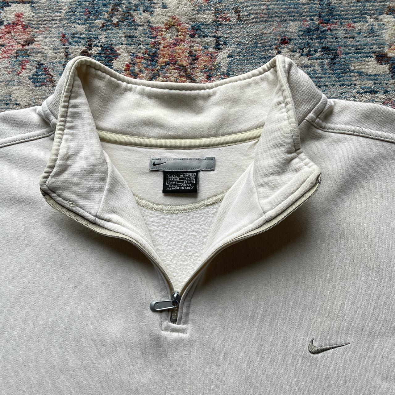 Vintage Nike Cream 1/4 Zip Sweatshirt