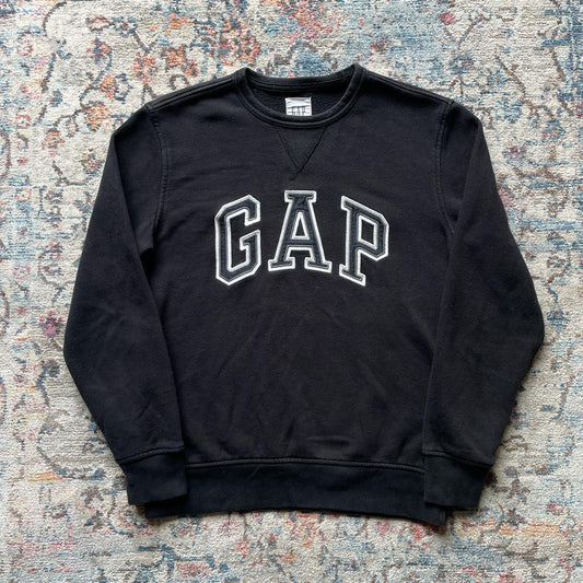 Vintage GAP Black Spell Out Sweatshirt