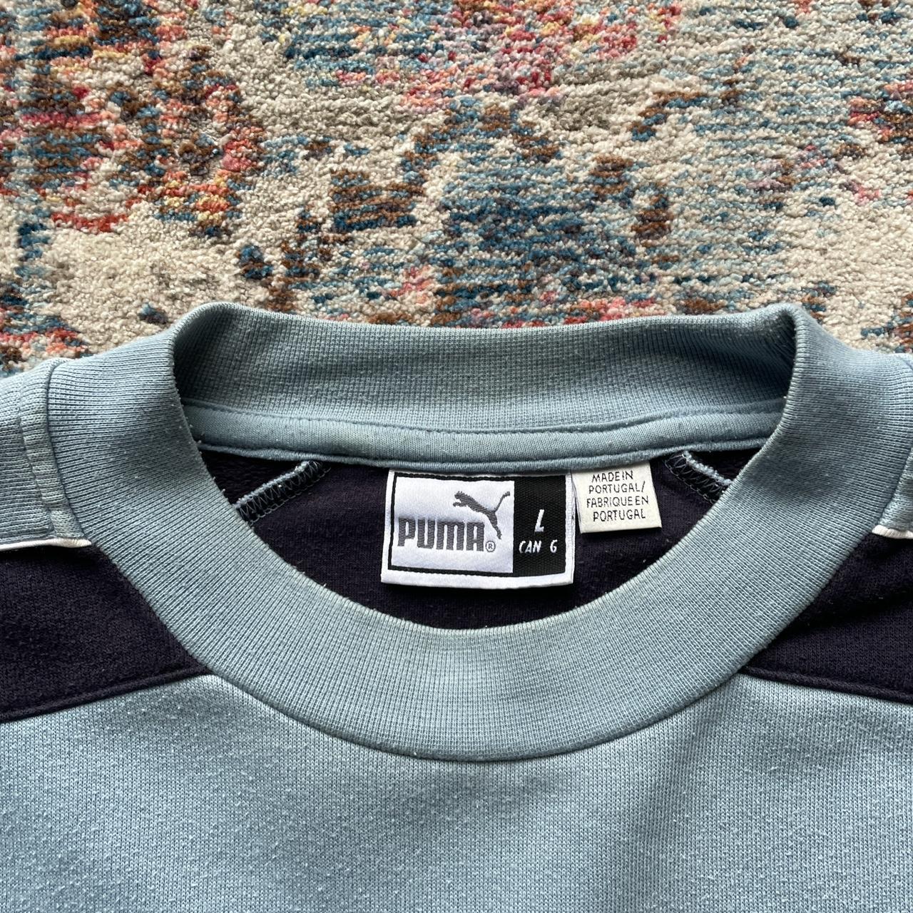 Vintage Puma Blue Spell Out Sweatshirt