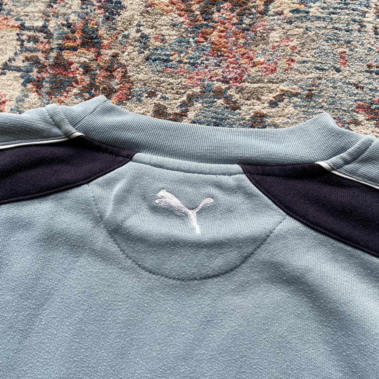 Vintage Puma Blue Spell Out Sweatshirt