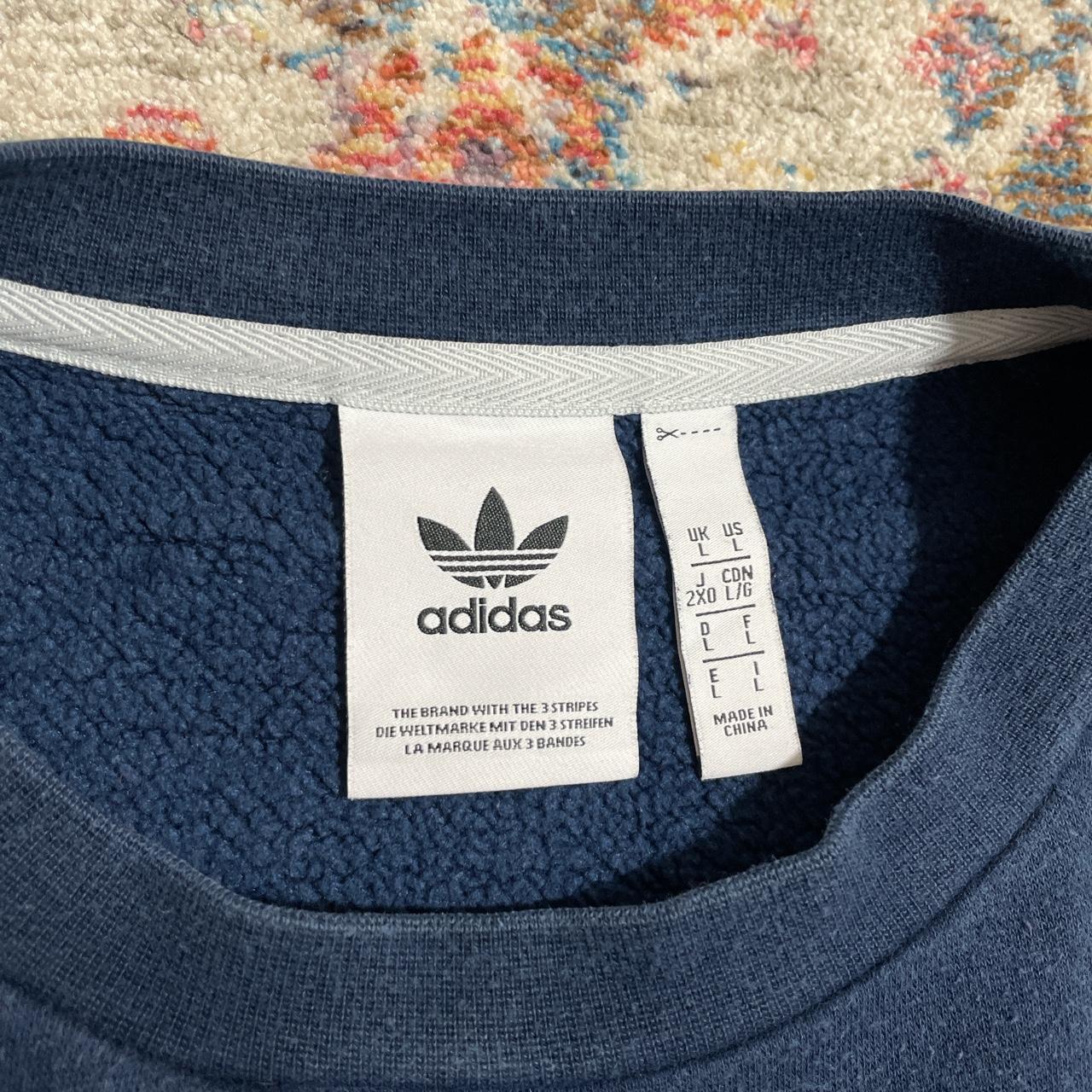 Vintage Adidas Navy Spell Out Sweatshirt