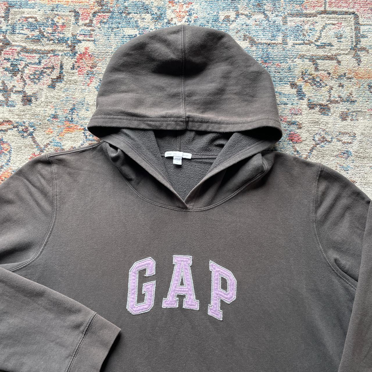 Vintage GAP Brown Spell Out Hoodie