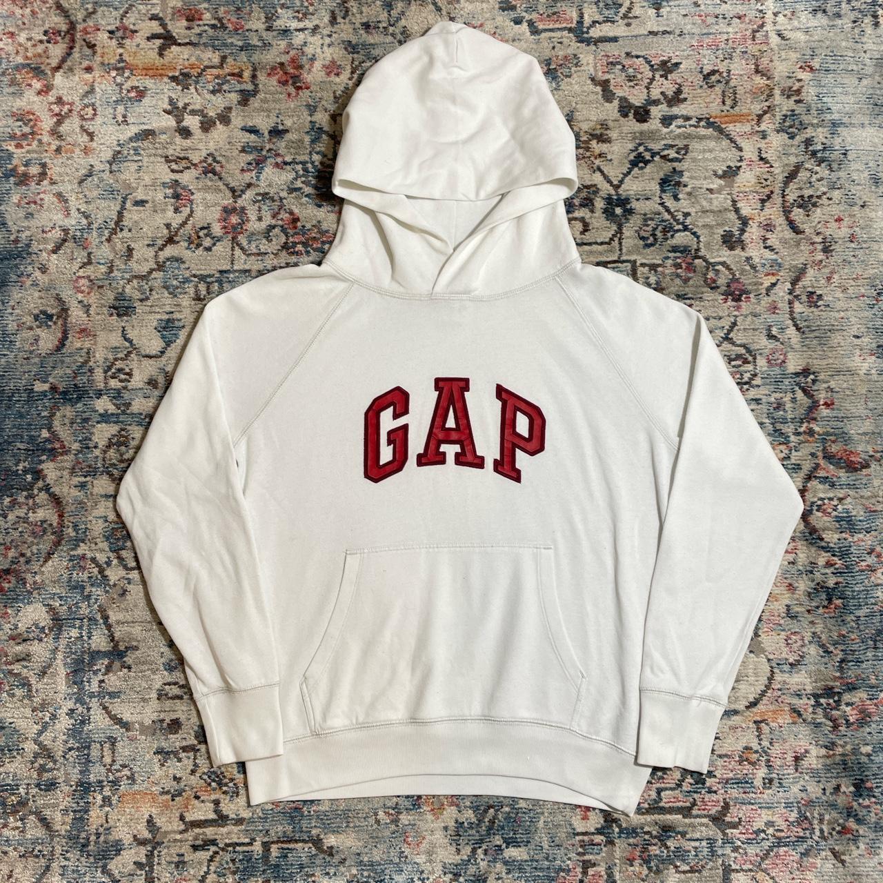 Gap White Spell Out Hoodie