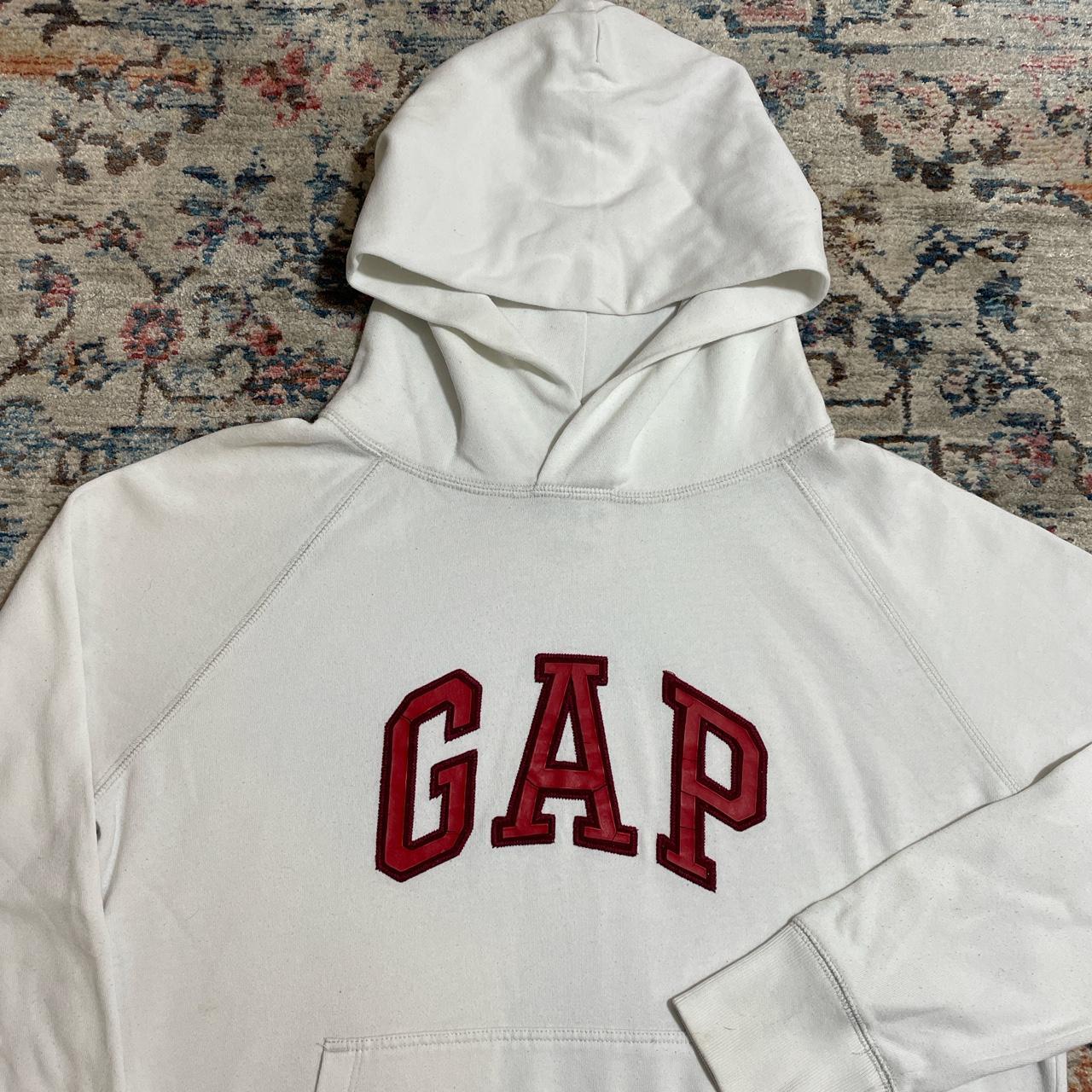 Gap White Spell Out Hoodie