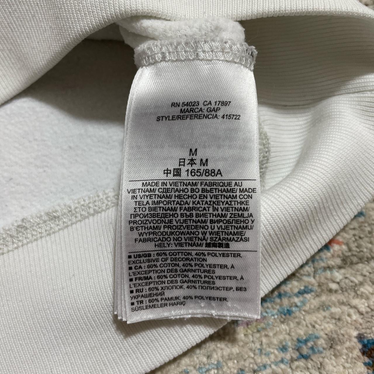 Gap White Spell Out Hoodie