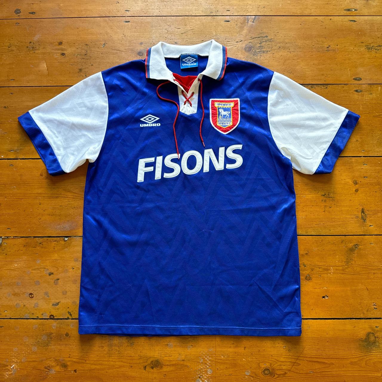 Retro Ipswich Town 1992/94 Home Football Shirt