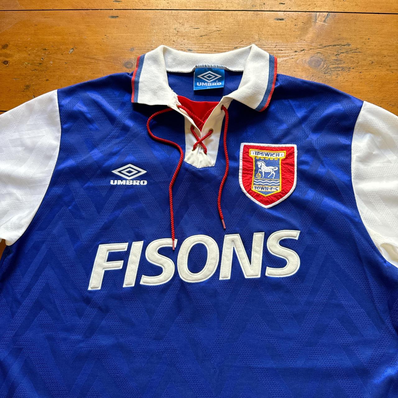 Retro Ipswich Town 1992/94 Home Football Shirt