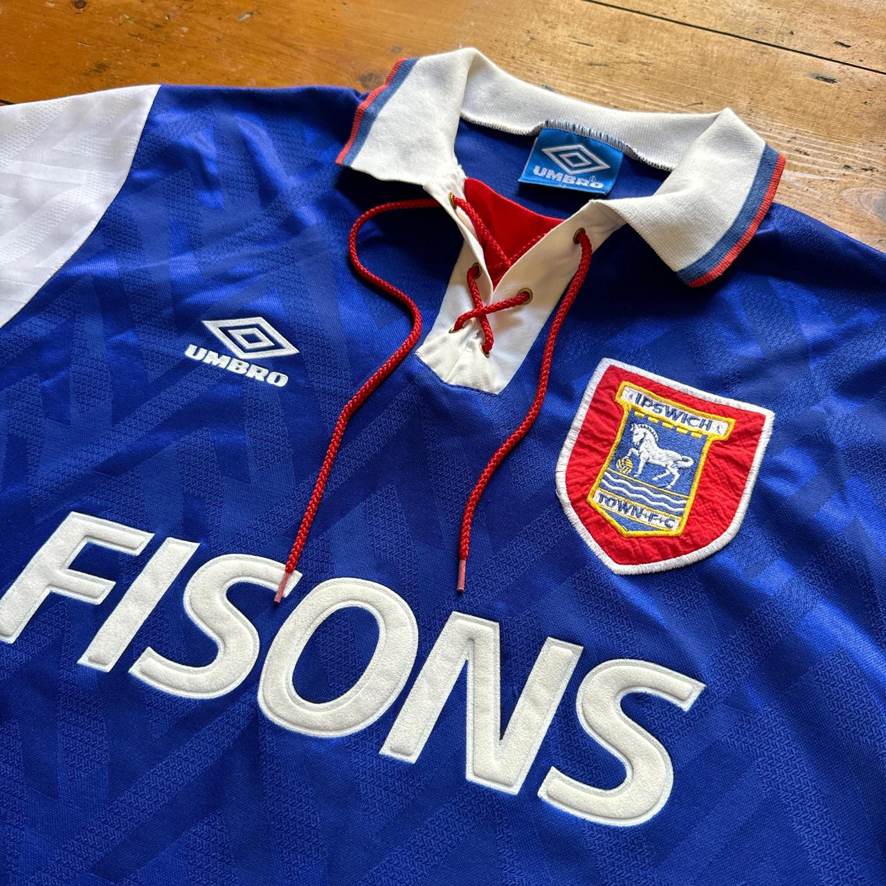 Retro Ipswich Town 1992/94 Home Football Shirt