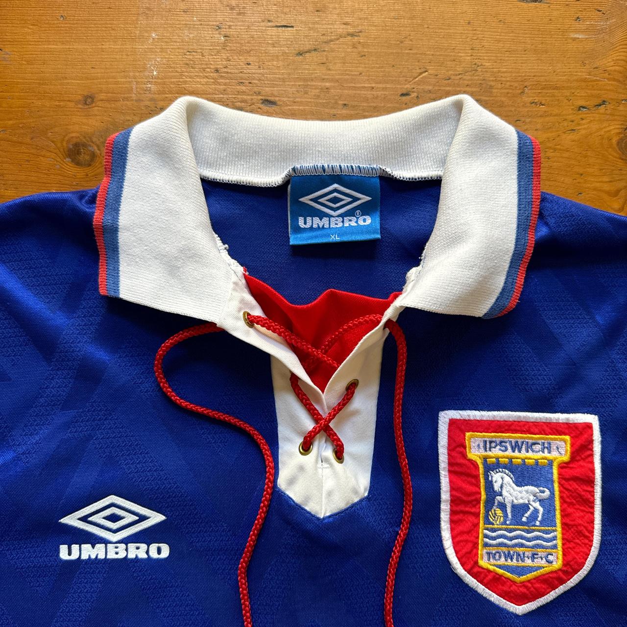 Retro Ipswich Town 1992/94 Home Football Shirt