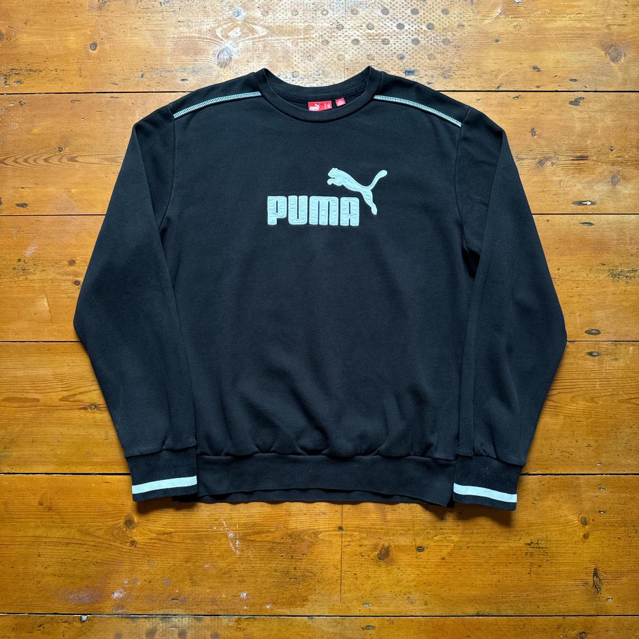 Vintage Puma Black Spell Out Sweatshirt