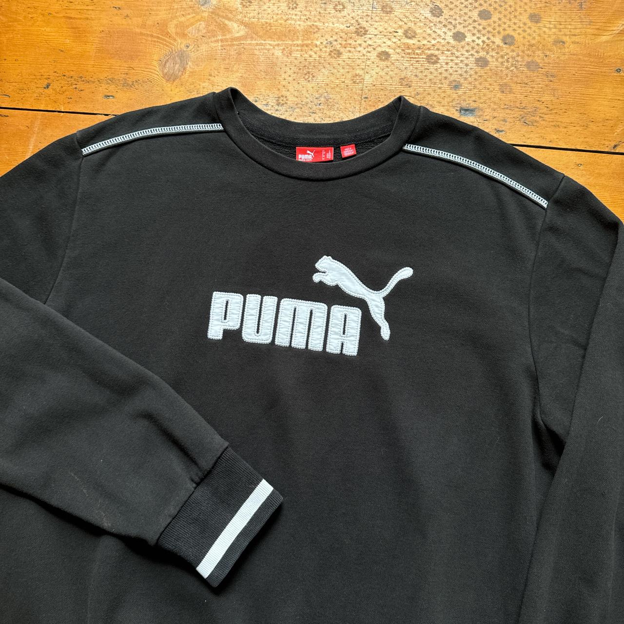 Vintage Puma Black Spell Out Sweatshirt