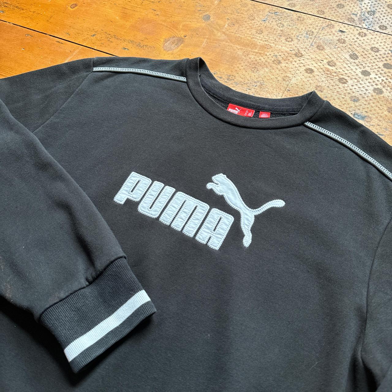 Vintage Puma Black Spell Out Sweatshirt