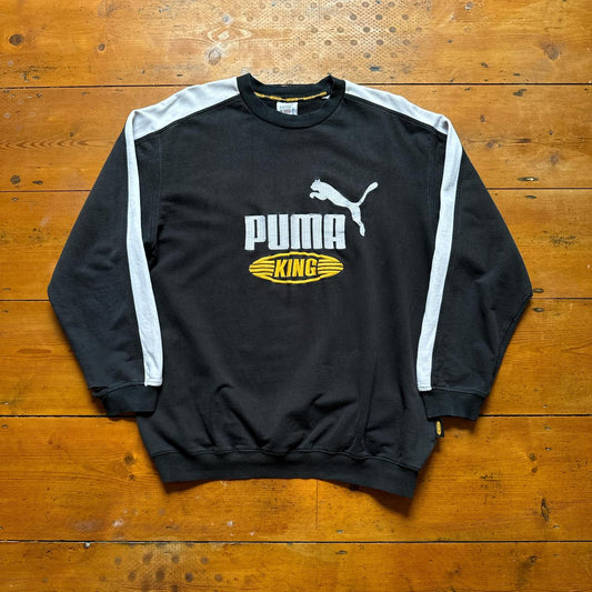 Vintage Puma King Black Spell Out Sweatshirt