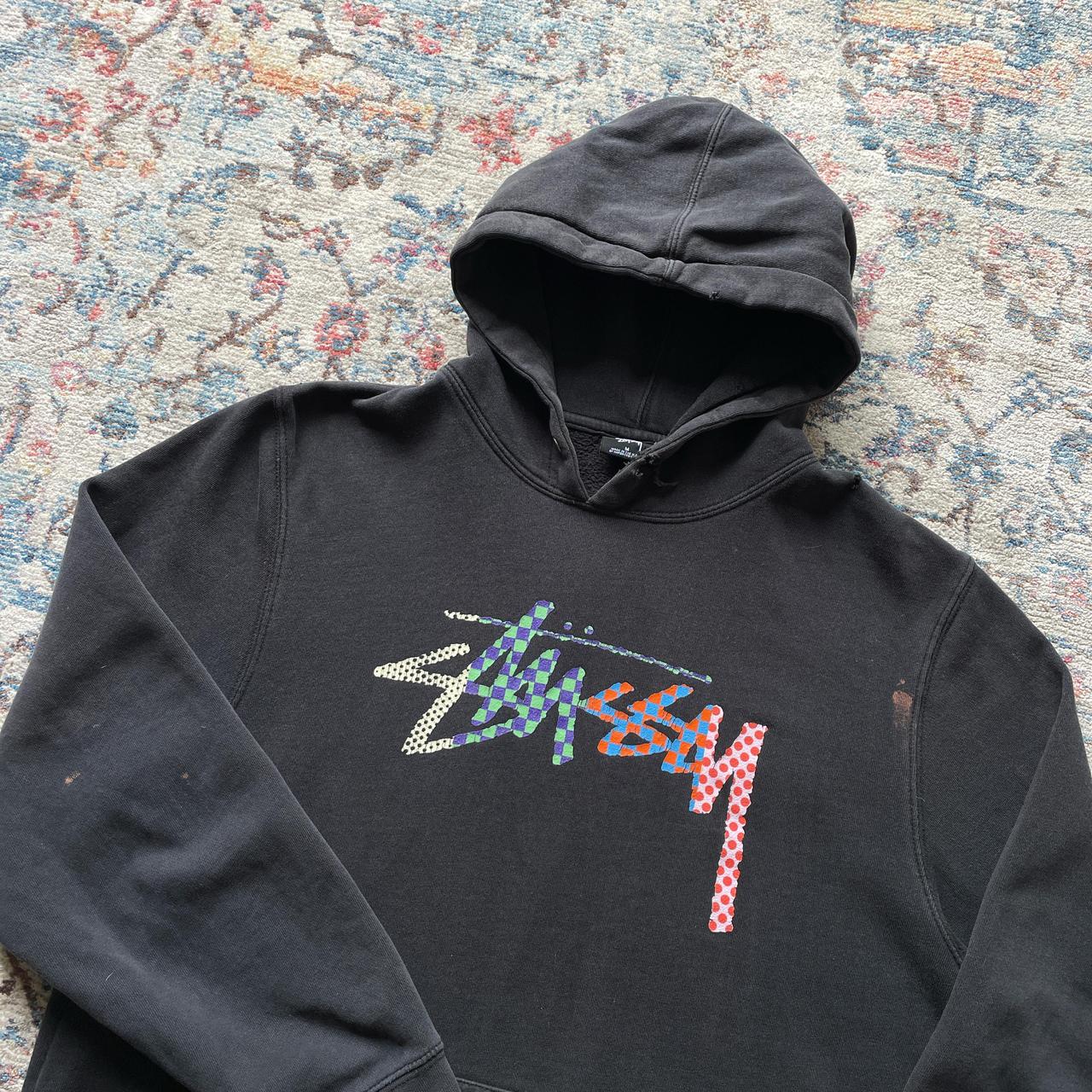 Stussy Black Spell Out Hoodie