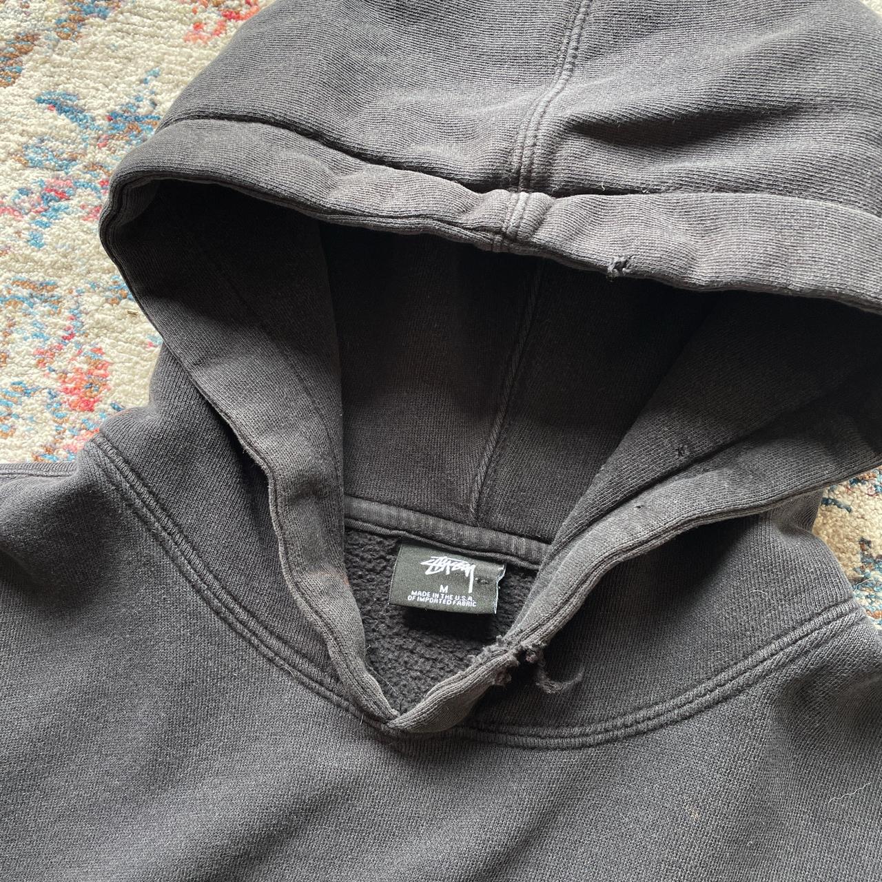 Stussy Black Spell Out Hoodie