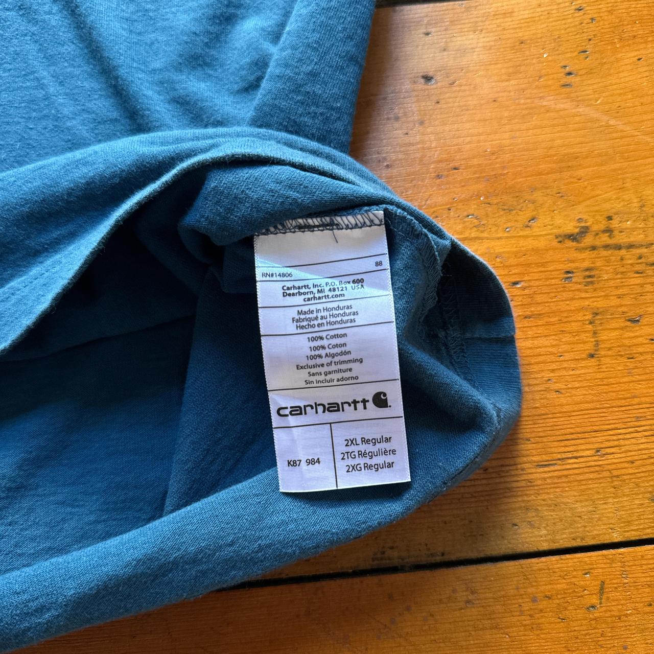 Vintage Carhartt Blue Pocket T-Shirt