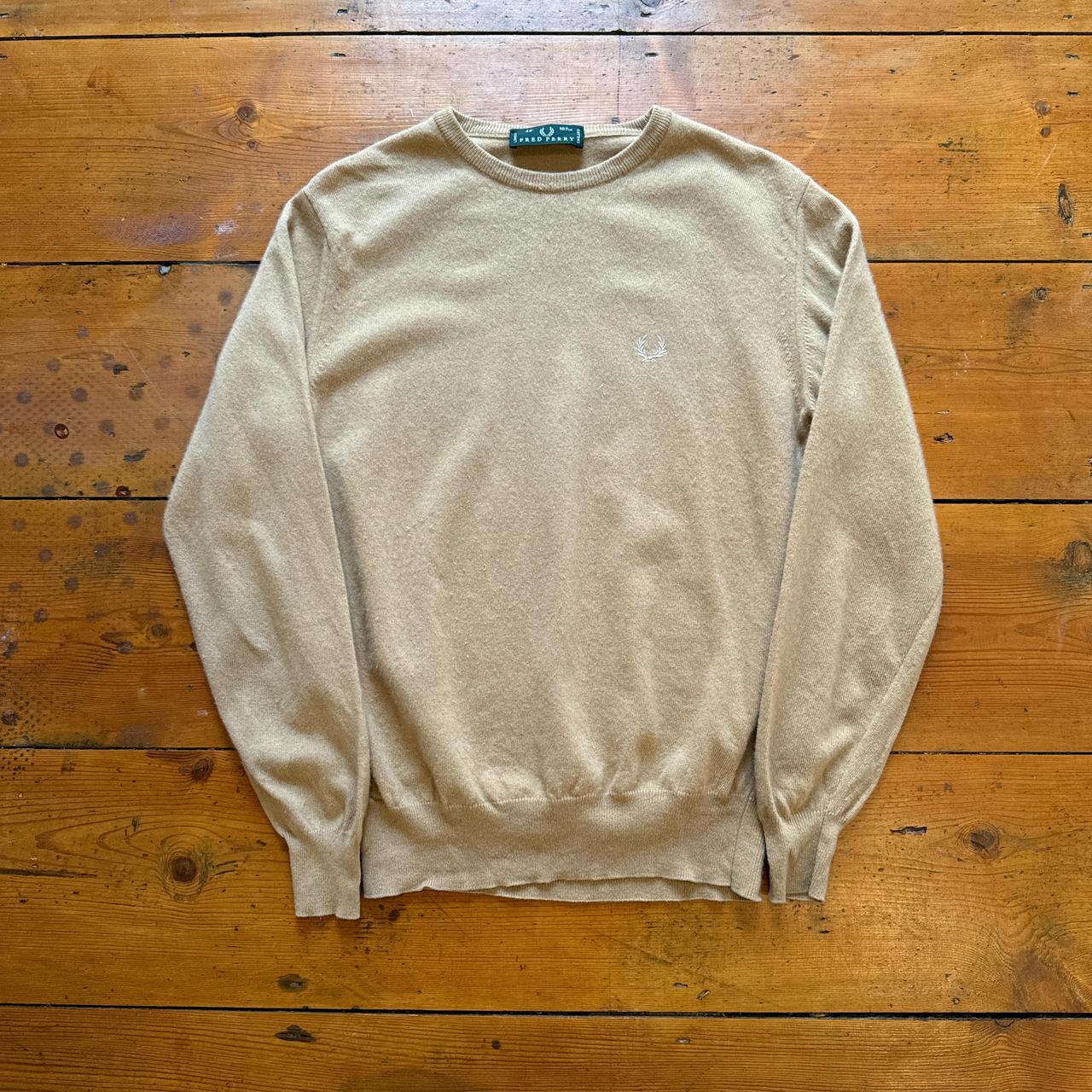 Vintage Fred Perry Cream Knitted Jumper