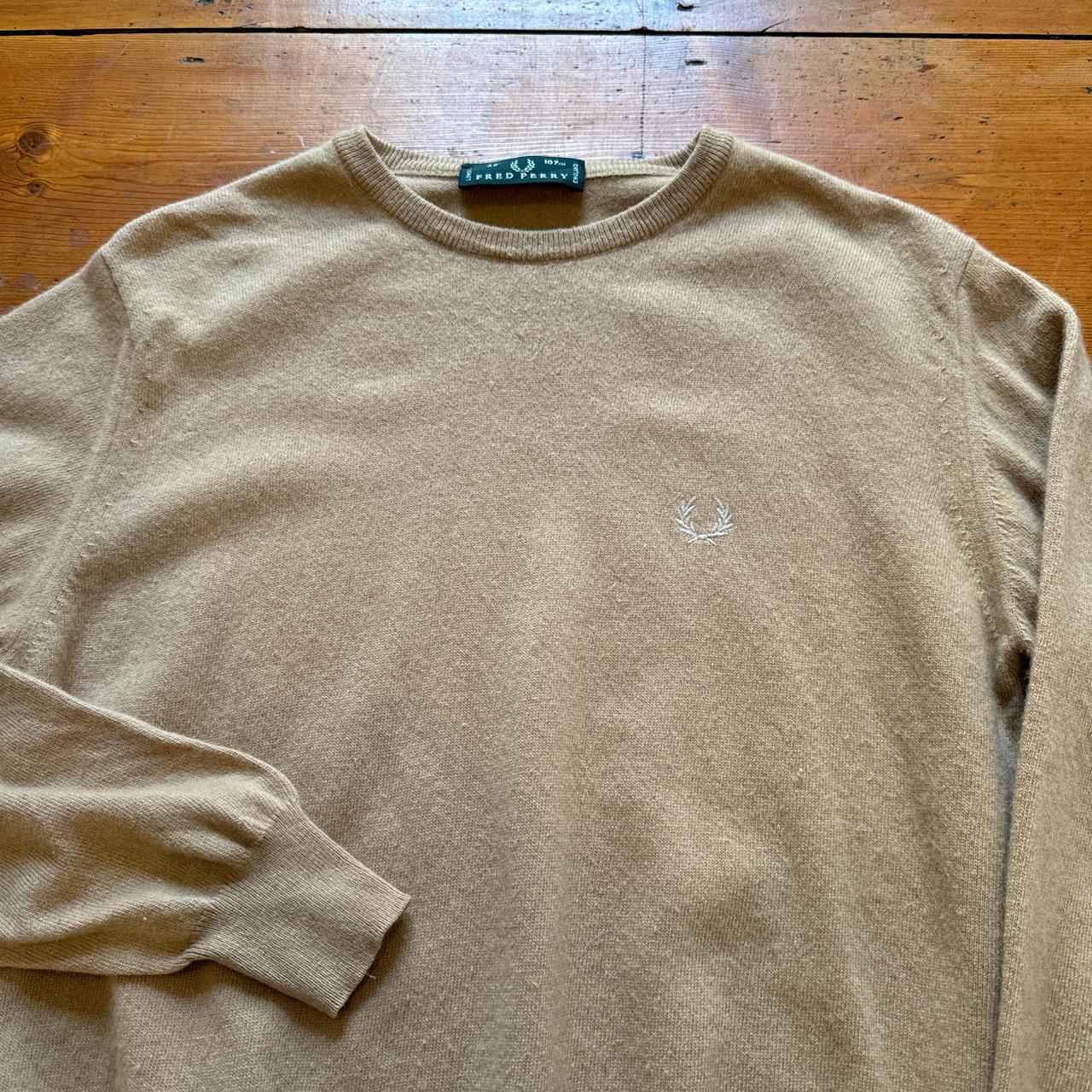 Vintage Fred Perry Cream Knitted Jumper