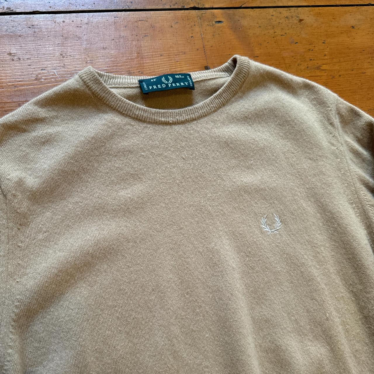 Vintage Fred Perry Cream Knitted Jumper