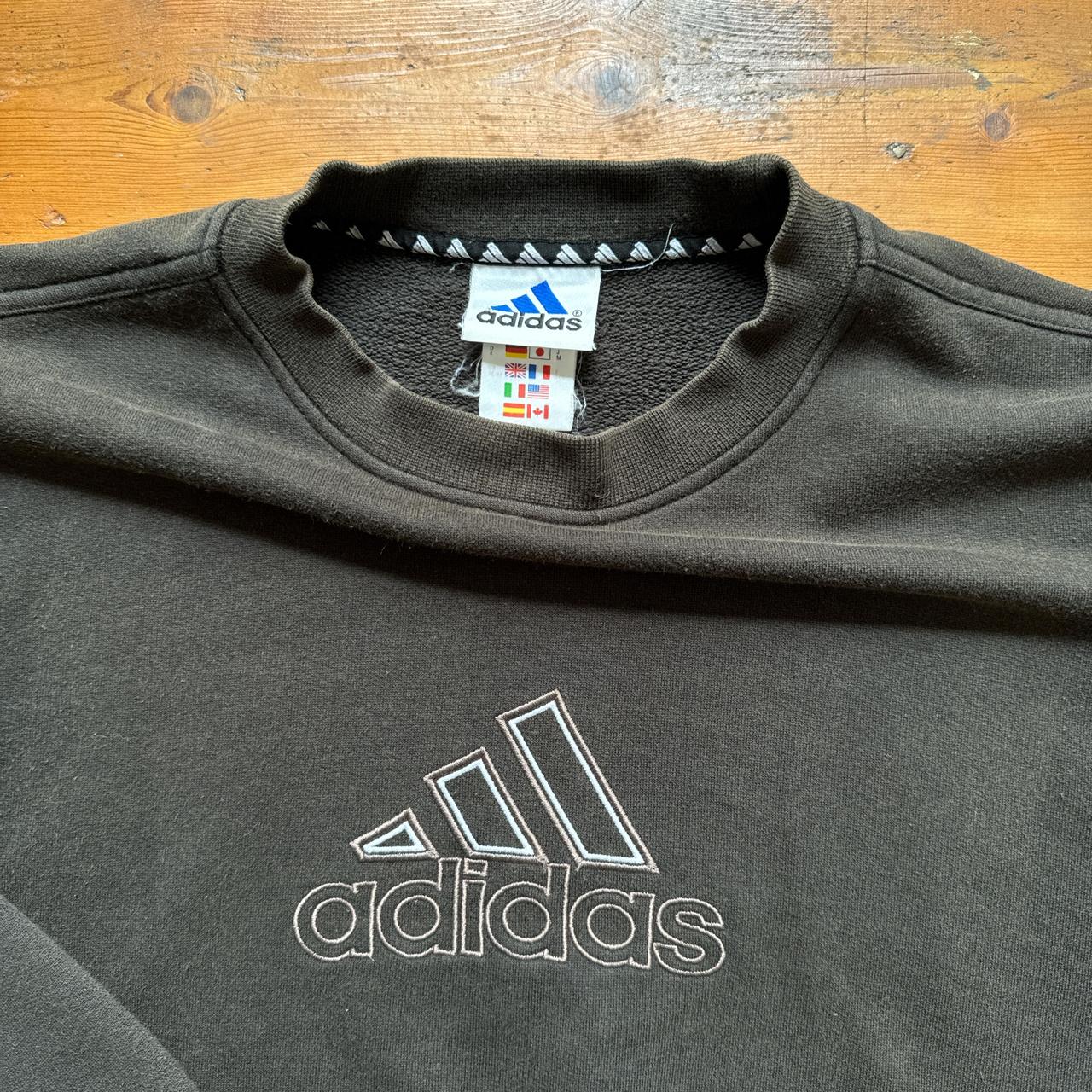 Vintage Adidas Brown Spell Out Sweatshirt