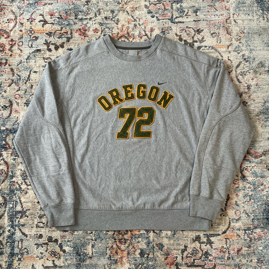 Vintage Nike Grey Oregon Spellout Sweatshirt