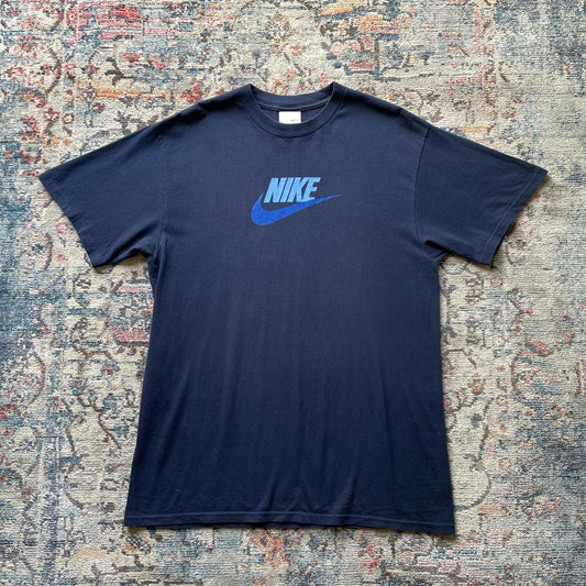 Vintage Nike Navy Spell Out T-Shirt