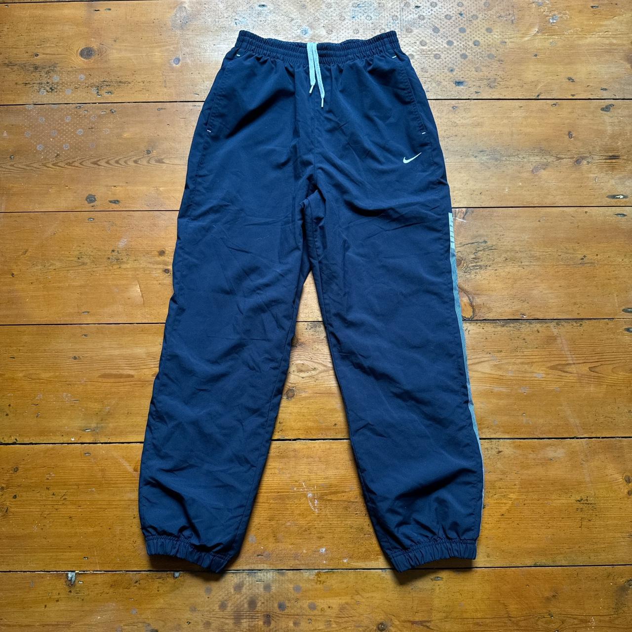 Nike Navy Spell Out Tracksuit Bottoms