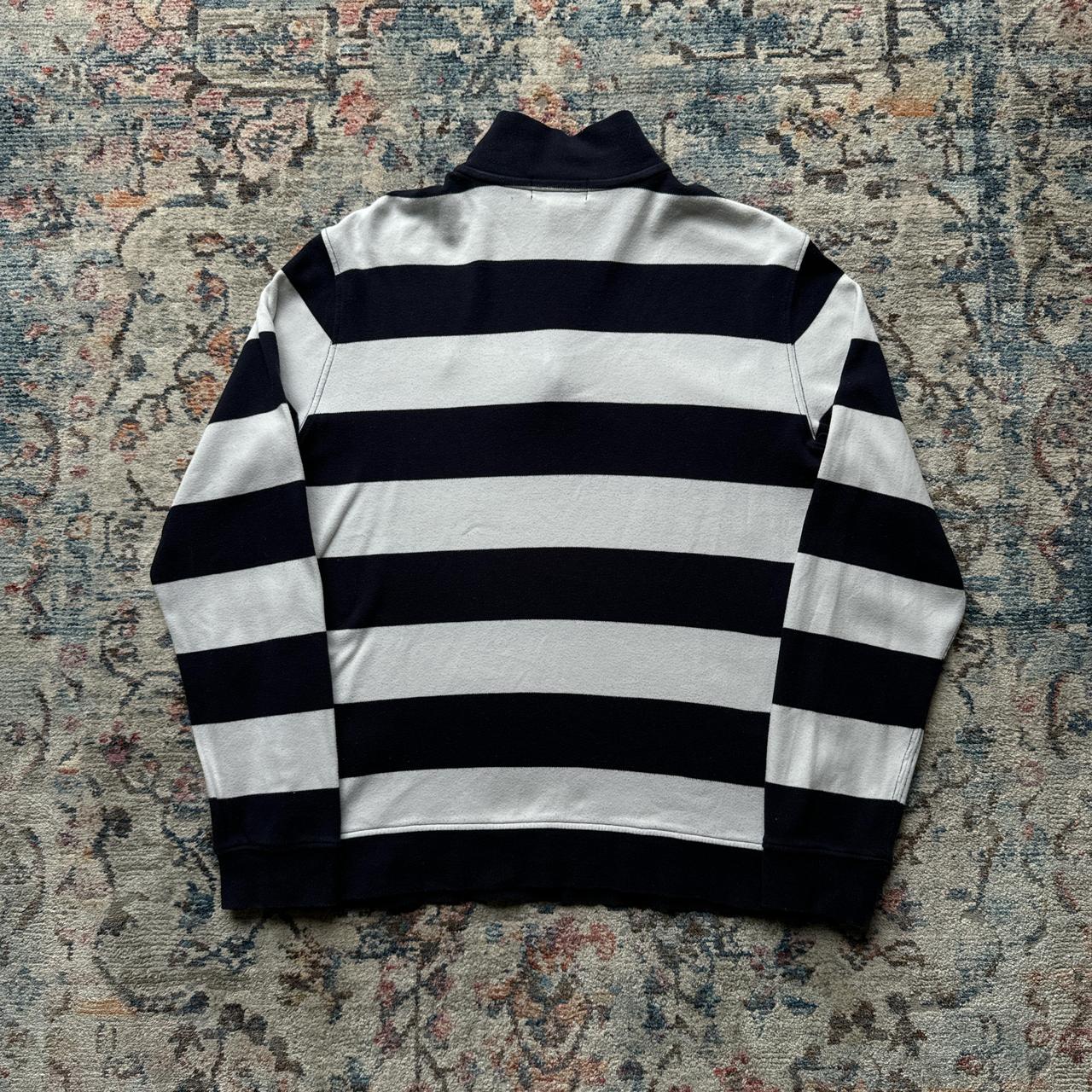 Vintage Ralph Lauren Navy and White Striped Jumper