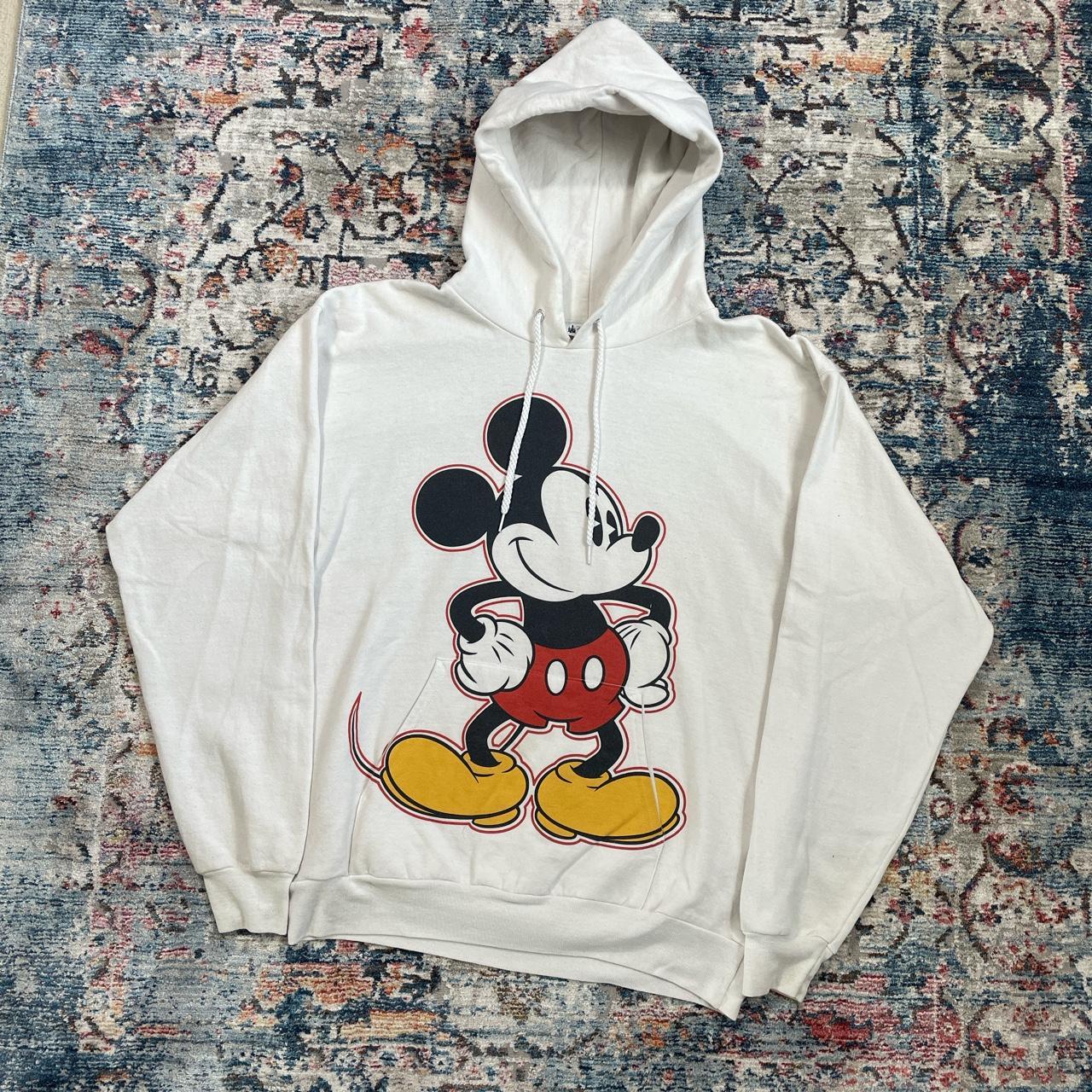 Vintage Disney Mickey Mouse White Hoodie