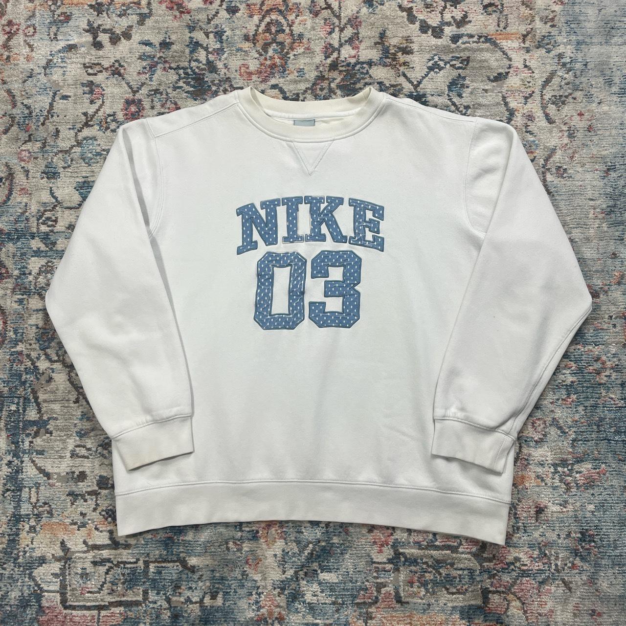 Vintage Nike White Spellout Sweatshirt